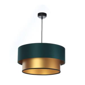 Maco Design Lámpara colgante Dorina, verde/oro Ø 50cm