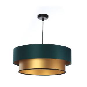 Maco Design Lámpara colgante Dorina, verde/oro Ø 60cm