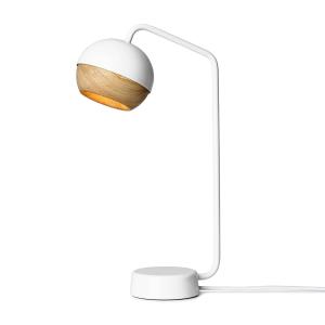 Mater Ray lámpara de mesa, blanco/roble