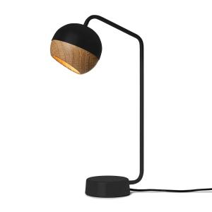 Mater Ray lámpara de mesa, negro/roble