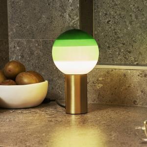 MARSET Dipping Light lámpara de mesa verde/latón