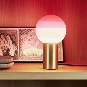 MARSET Dipping Light lámpara de mesa rosa/latón