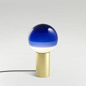 MARSET Dipping Light S lámpara de mesa azul/latón