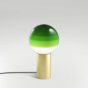 MARSET Dipping Light S lámpara de mesa verde/latón