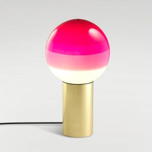 MARSET Dipping Light M lámpara de mesa rosa/latón