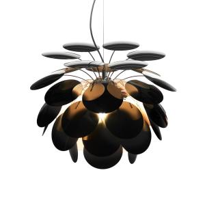 MARSET Discocó lámpara colgante Ø 68 cm negro/oro