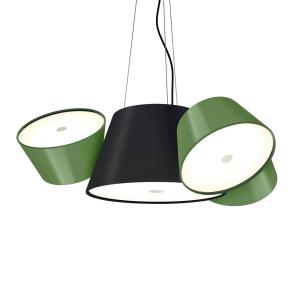 MARSET Tam Tam Mini lámpara colgante negro/verde