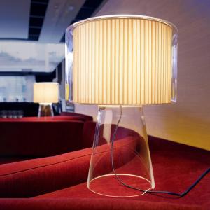 MARSET Lámpara de mesa Mercer, algodón, Ø 38 cm