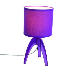 Näve Lámpara de mesa de moda Ufolino, violeta