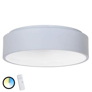Näve Lámpara LED de techo Birte gris con control remoto
