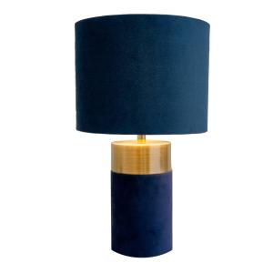 Näve Lámpara de mesa 3189512, pantalla textil, azul