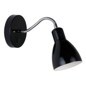 Nordlux Lámpara de pared CYCLONE flexible, negro