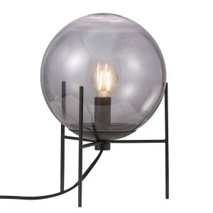 Nordlux Lámpara de mesa Alton, pantalla vidrio gris humo
