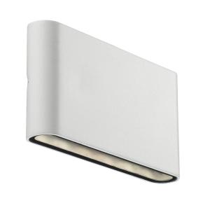 Nordlux Aplique LED de exterior Kinver, forma plana blanco
