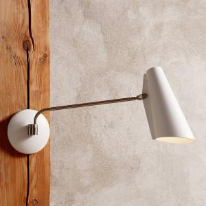 Northern Birdy lámpara de pared retro blanca