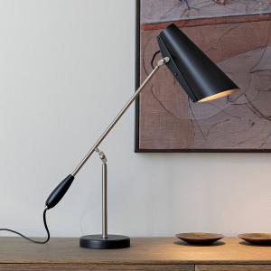 Northern Birdy - lámpara de mesa en negro y acero