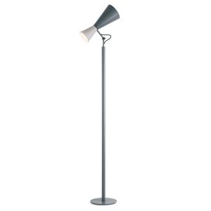 Lámpara de pie Parliament de NEMO, blanca/gris