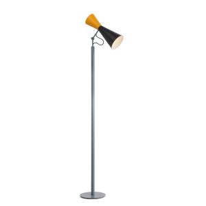 Lámpara de pie Parliament de NEMO, negra/amarilla