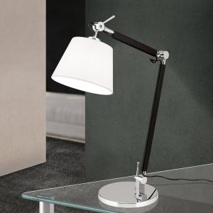ORION Lámpara de mesa Leandro textil y flexible