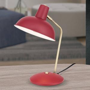 ORION En aspecto vintage - lámpara de mesa Fedra roja