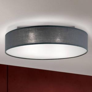 ORION Lámpara de techo OVNI gris con pantalla de lino