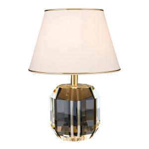 ORION Lámpara de mesa Alexis con cristal oro/crema