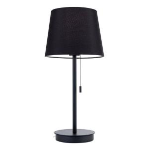 ORION Lámpara de mesa Ludwig con puerto USB negro