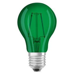 OSRAM bombilla LED E27 Star Décor Cla A 2,5W verde