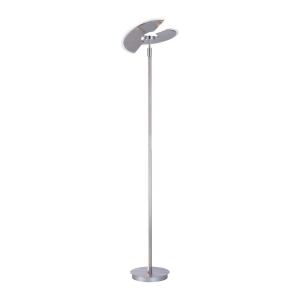 PURE Mutil lámpara de pie LED atenuador CCT, plata