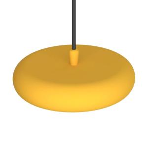 Pujol Iluminación Boina lámpara colgante LED, Ø 19 cm, amar…