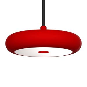 Pujol Iluminación Boina lámpara colgante LED, Ø 19 cm, rojo…