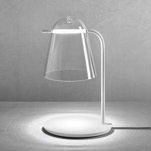 Prandina Sino T3 lámpara de mesa LED clara/blanca