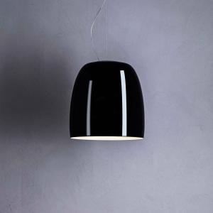 Prandina Notte S1 lámpara colgante, negro/blanco