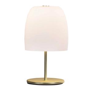 Prandina Notte T1 lámpara de mesa, latón/blanco