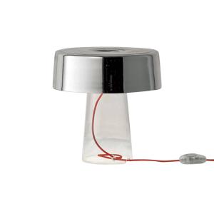 Prandina Lámpara de mesa Glam 36 cm transparente/espejado