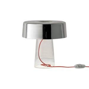 Prandina Lámpara de mesa Glam 48 cm transparente/espejado