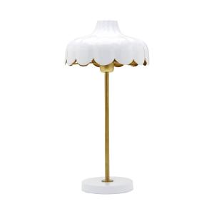 PR Home Wells lámpara de mesa blanco/oro