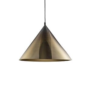 PR Home Hyde lámpara colgante, negro/oro, Ø 50 cm