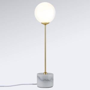 Paulmann Moa lámpara de mesa purista con base de mármol