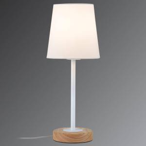 Paulmann Lámpara de mesa textil de diseño natural Stellan