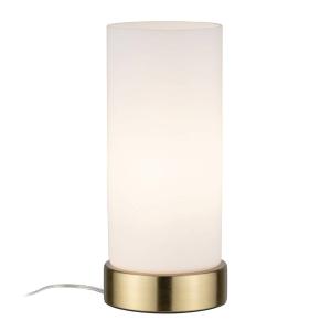 Paulmann lámpara de mesa Pinja latón/opalino