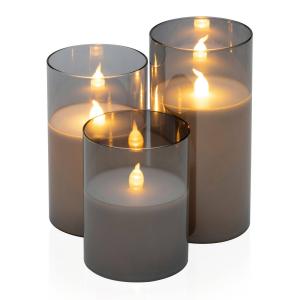 Pauleen Classy Smokey Candle vela LED set de 3