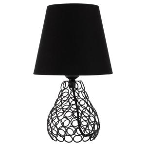 Pauleen Black Brilliance lámpara de mesa pie metal