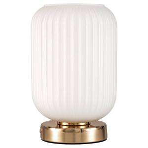 Pauleen Noble Purity lámpara de mesa vidrio blanco