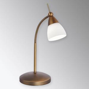 Paul Neuhaus Lámpara de mesa LED clásica Pino, latón antigu…