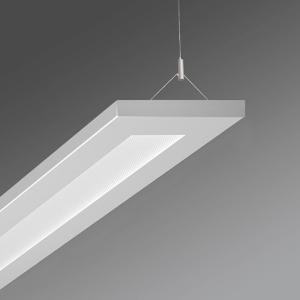Regiolux Colgante LED Stail microprisma blanco aluminio