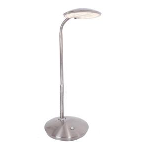 Steinhauer Zenith - lámpara de mesa LED con dimmer, acero