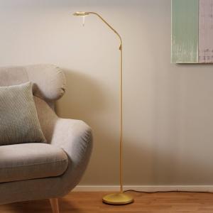 Steinhauer Lámpara de pie LED Zenit color latón con atenuad…