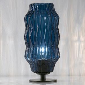 Selène Lámpara de mesa Origami, azul