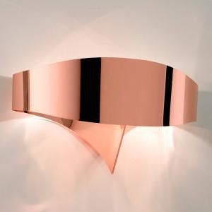 Selène Aplique de pared de diseño color cobre Scudo
